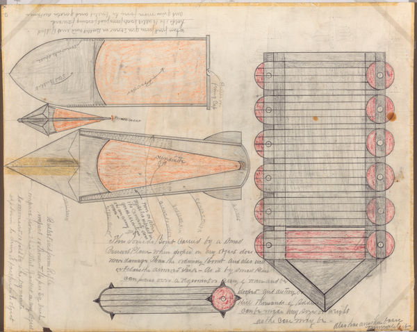 John Sowell, Untitled (2 sided drawing)