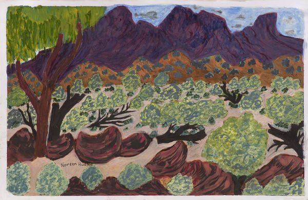 Noreen Hudson Rutjipma (Mt Sonder), 2017 watercolour on paper 29 x 47cm