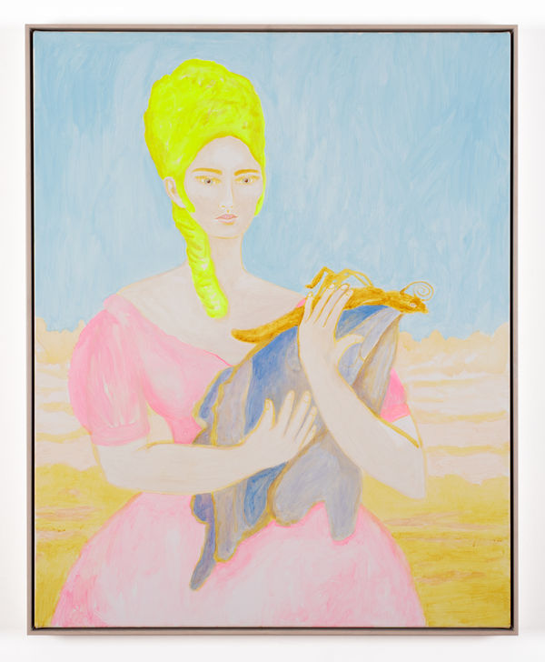 Joan Ross I tried to save you, 2025 acrylic on canvas, framed 100 x 80 cm