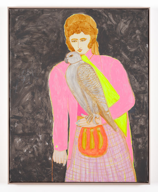 Joan Ross I tried everything I could think of, 2025 acrylic on canvas, framed 100 x 80 cm