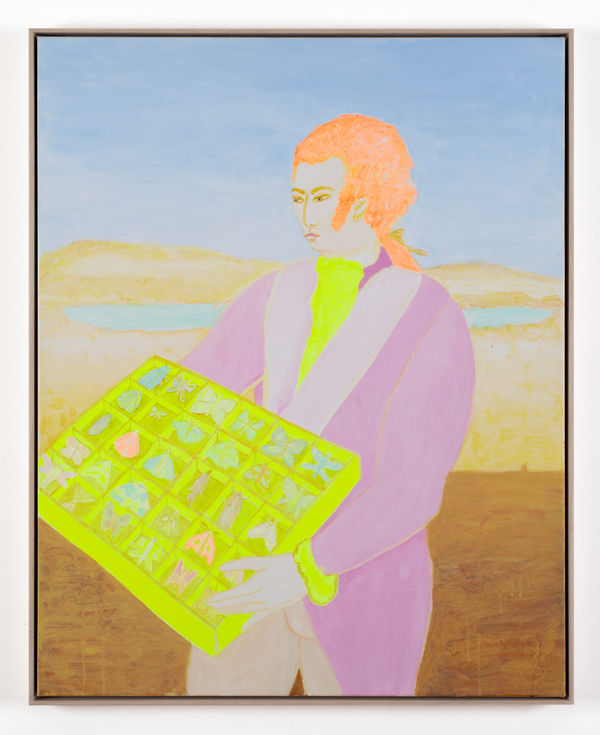 Joan Ross I'm pretty sure I got everything, 2025 acrylic on canvas, framed 100 x 80 cm
