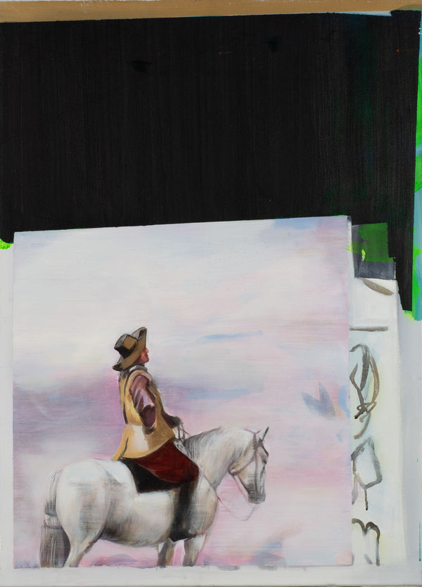 Robert O’Connor syntagms 37, 2022 oil on canvas, framed 90 x 67cm