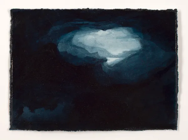 Natalie Holtsbaum Threshold Register / Contained Luminous Core, 2026 ink on paper, framed 7.5 x 10.5 cm (paper size) 20.5 x 23.5 cm (frame size)