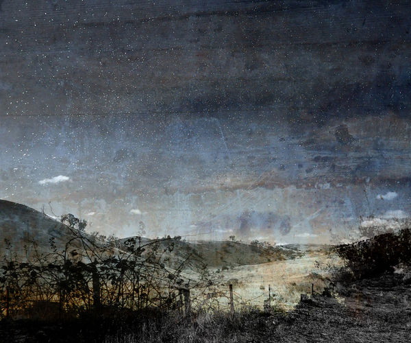 Troy Ruffels, Valley-dirt, sky and insects, 2022