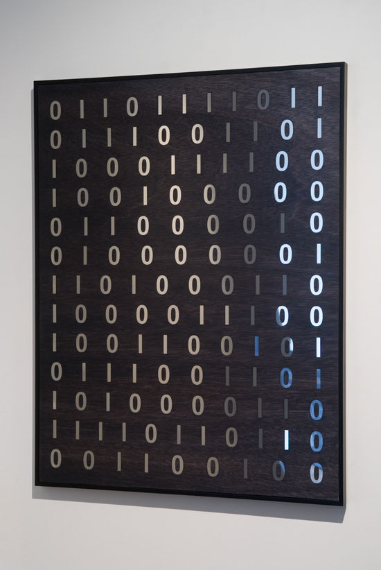 Brigita Ozolins Only a threshold...(II), 2015-2016 stained and varnished marine ply, stainless steel, framed 105 x 82cm