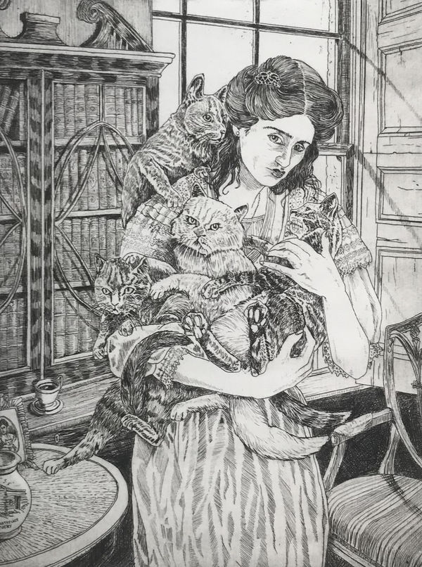 Martin Ridgwell RE, Cat Lady