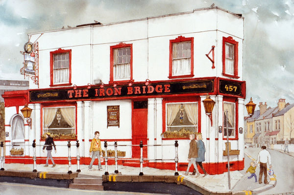 Arthur Lockwood RWS, The Ironbridge Pub, Isleworth