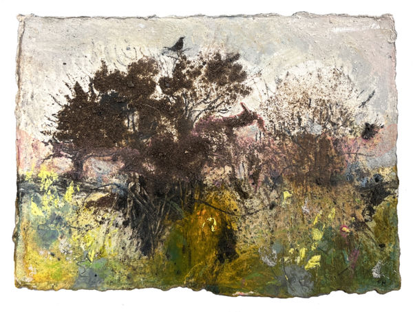 Frances Hatch RWS, Blackbird Sings His Heart Out