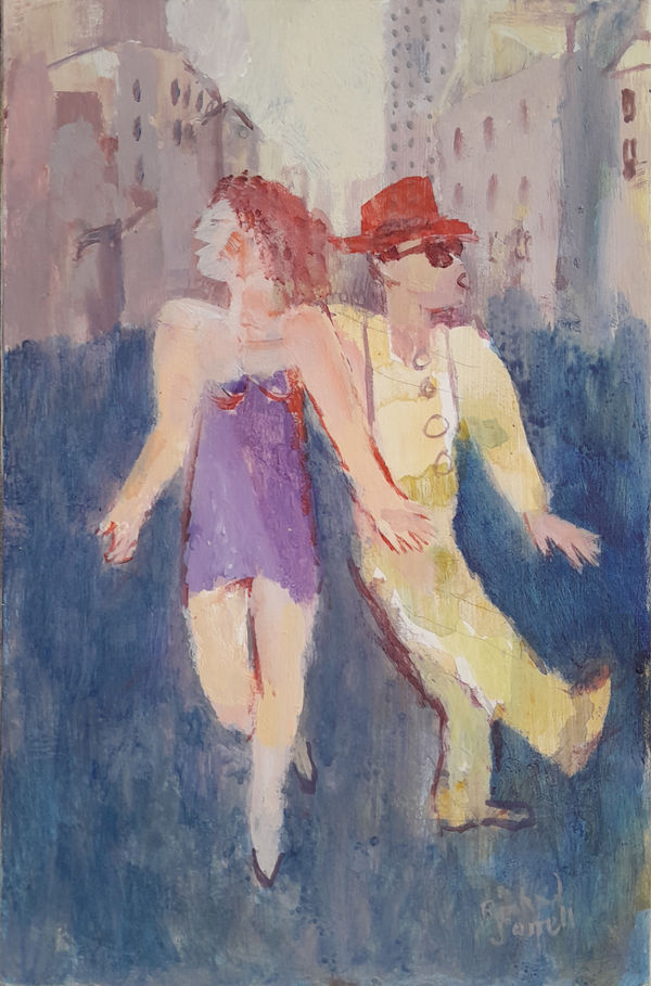 Richard Sorrell PPRWS Hon. RE, Dancing in the Street