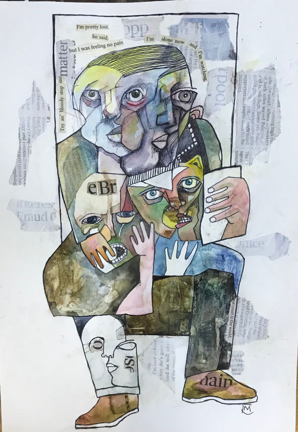 Colin Merrin RWS , Try and Bloody Stop Me