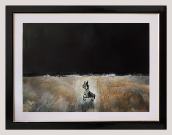 David Firmstone RWS, Sandmen, Compton Bay, Isle of Wight