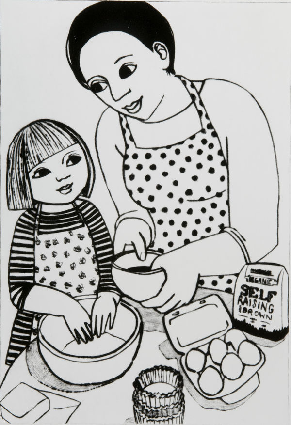 Anita Klein PPRE Hon. RWS, Making Cupcakes