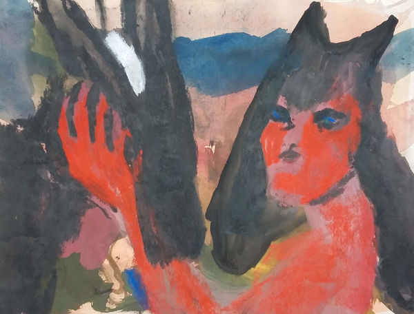 Jessica Jane Charleston Guest RWS, Two Horses