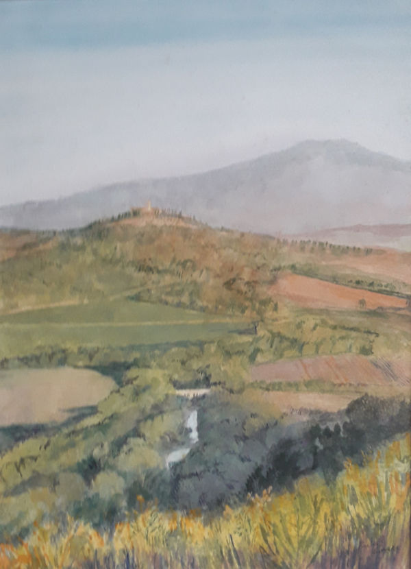 Richard Sorrell PPRWS Hon. RE, A Tuscan Landscape