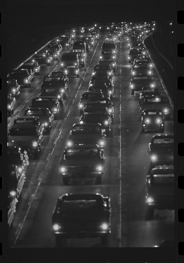 Thomas Hoepker, Los Angeles rush hour, 1963