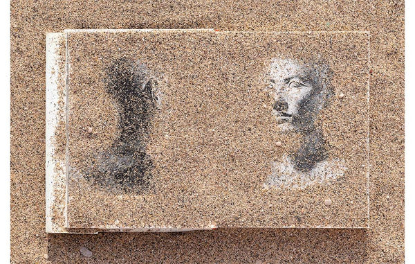 Laurence Aëgerter, Tête Salt, from the series Louvre Plage - Sables, 2022