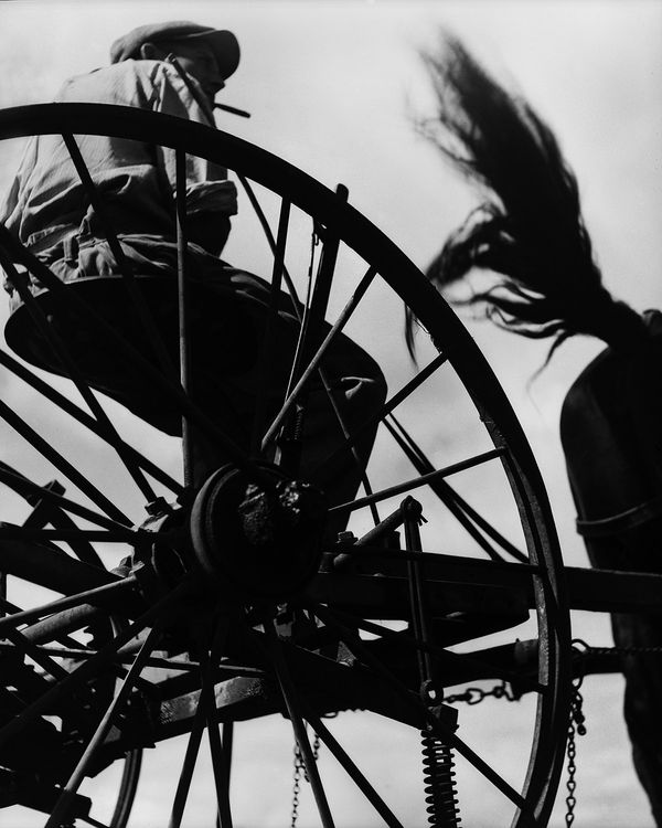 René Groebli, Heuwender (#305), Winterthur, vintage, 1946