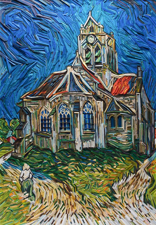 Kyu-Hak Lee, Monument- Church at Auvers , 2014