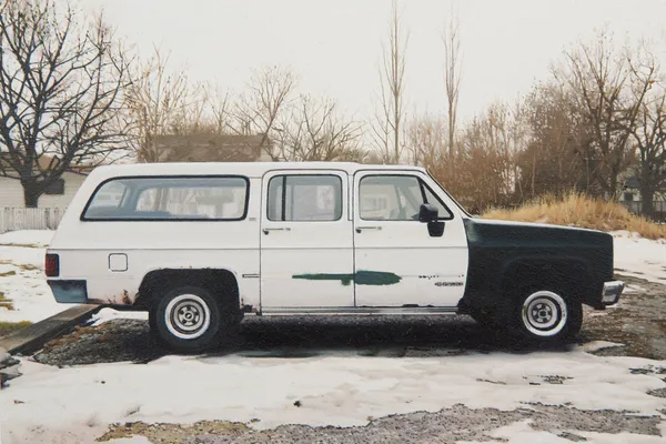 Mike Bayne, White and Black Truck, 2023