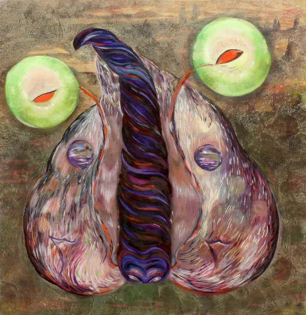 Amanda Boulos, A Moth of Threes, 2023