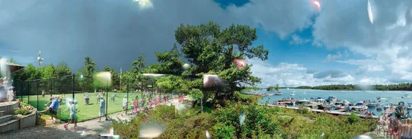 Scott McFarland, View of Tennis Club, Sans Souci, Georgian Bay, 2017 (Variation 2/3), 2019