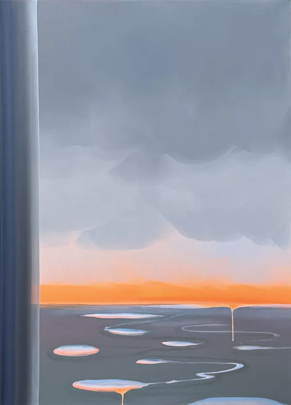 Wanda Koop, Plane View, Storm Clouds, 2024