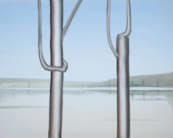 Wanda Koop, Two Naked Trees, 2019