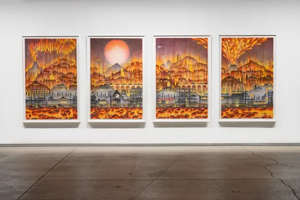 Simon Hughes, Evacuation #1-4, 2024