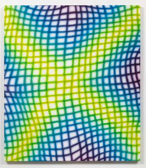 Karine Fréchette, Baselines 5 (X vert), 2020