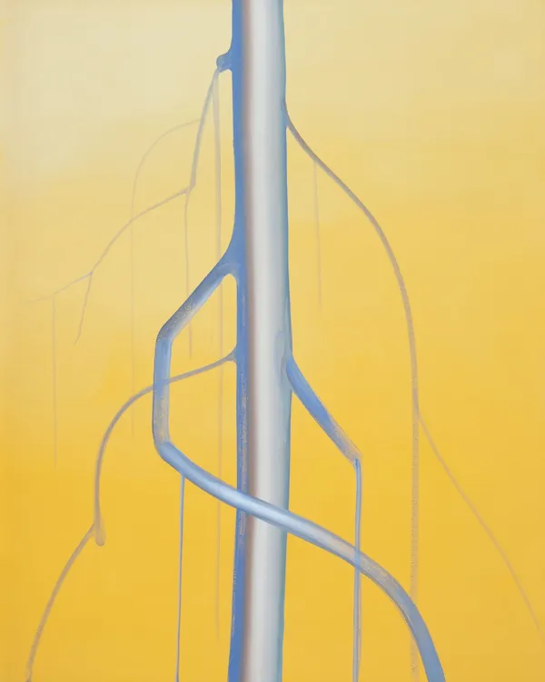 Wanda Koop, Ghost Tree - Gold, 2022