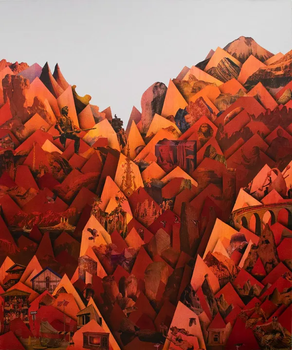 Simon Hughes, Mountain (magma), 2020