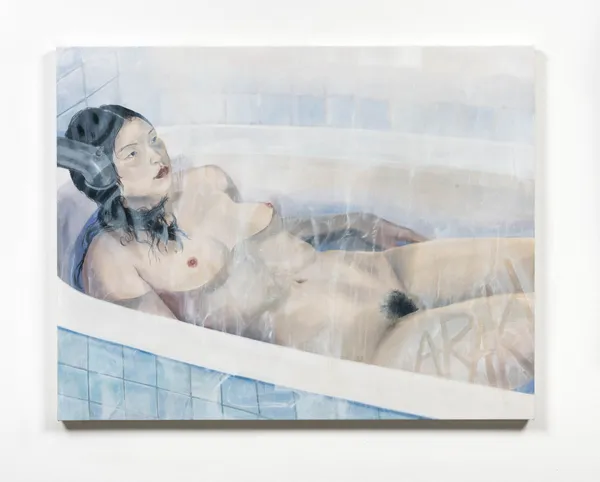 Amanda Ba, Girl in Bath (After Araki), 2023