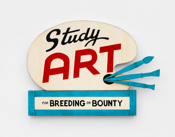 John Waters, Study Art Sign (For Breeding or Bounty), 2007