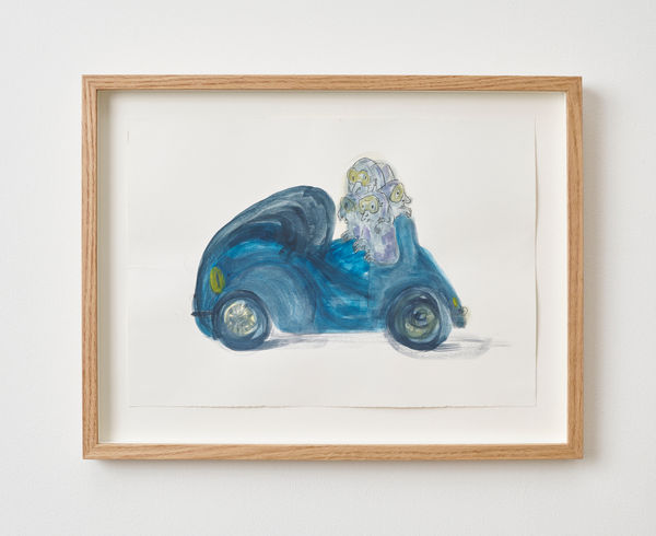 Laura Ford, Slow Blue Car, 2023