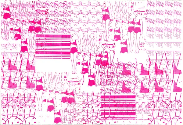 Charlotte Rodenberg Glitch Goddess in Pink, 2018