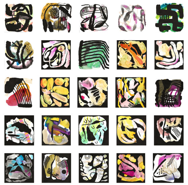 Amy Chan, 6” x 6” works on paper, 2020