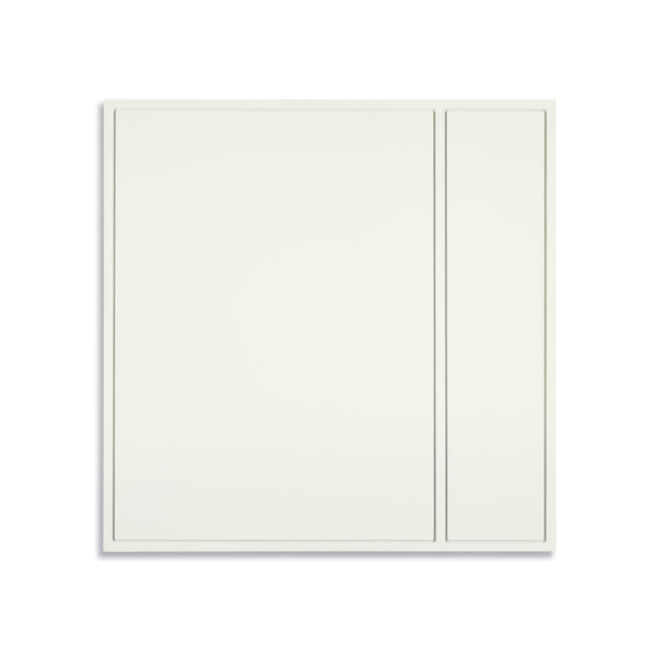 Ad Dekkers, Brede en smalle rechthoek gefreesd in vierkant, 1973