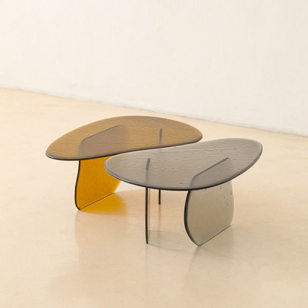 Lucas Recchia, Morfa nº 02 (Amber Glass) + Morfa nº 02 (Gray Glass), 2019