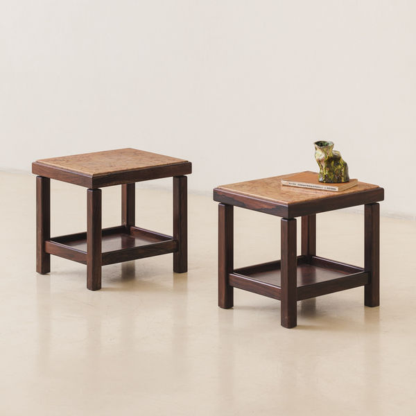 Unknown Artist, Marble side table (2 units - pair), 1960s