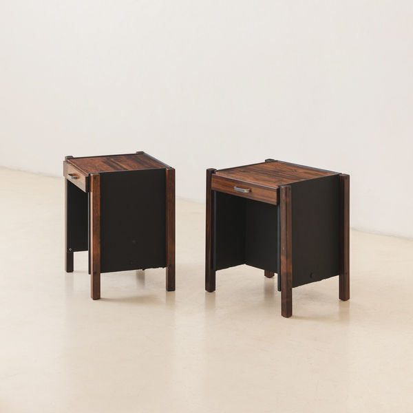 Jorge Zalszupin, Pair of End Tables, ca. 1960