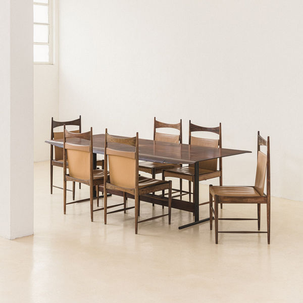 Sergio Rodrigues, Cantu Alta Dining Chair (6 units), 1960s