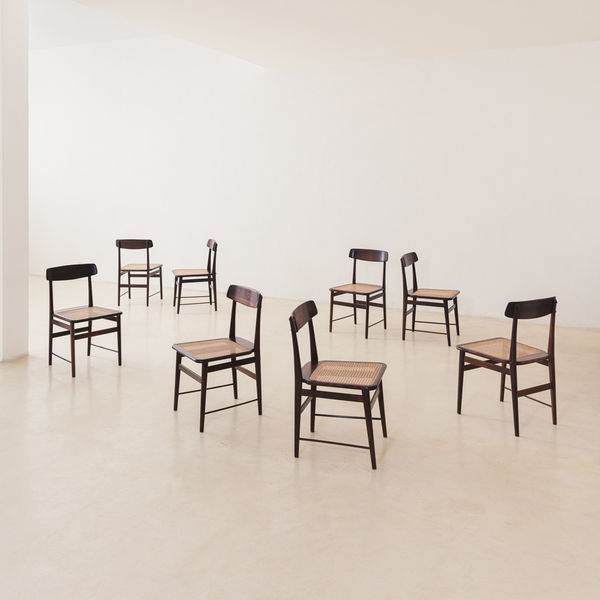 Sergio Rodrigues, Lucio Chairs (8 units), 1956