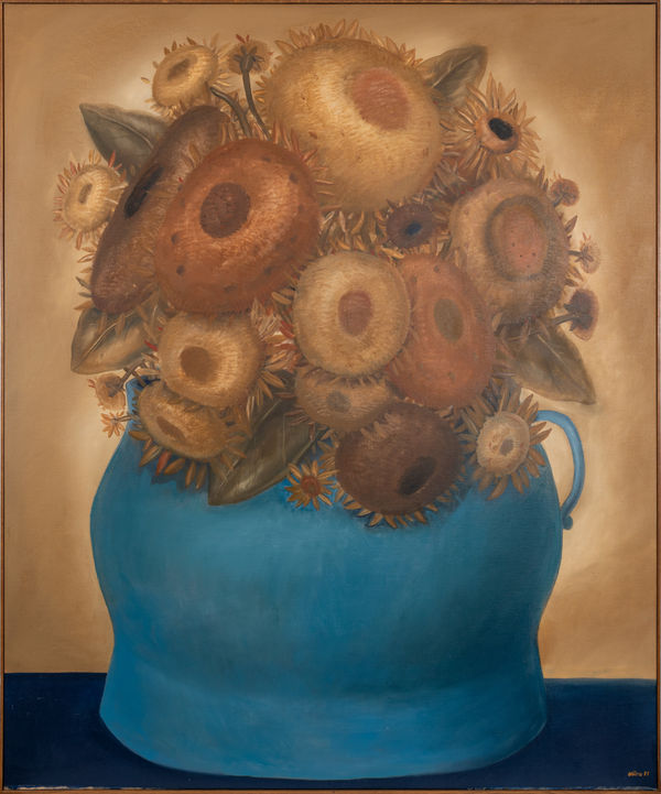Fernando Botero, Sunflowers, 1977