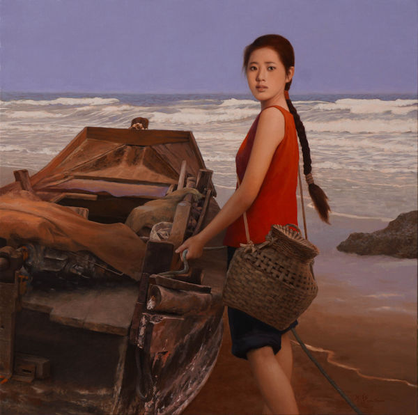 Shen Hanwu 沈漢武, Girl by the Old Boat 渔家女孩, 2016