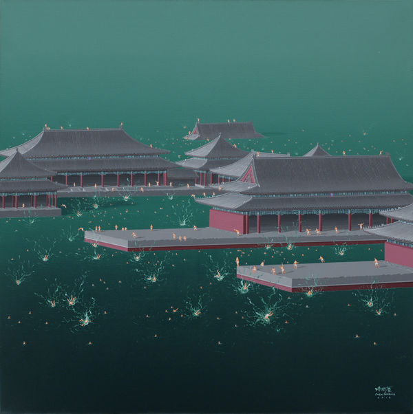 Chen Lianqing 陳聯慶, Splashing About in the Palace I 天朝的水花 一, 2012
