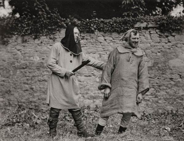 Emil Otto Hoppé, Constable. Mr Bird arresting Mr Martin (Lacock Abbey Pageant, Wiltshire), 1932
