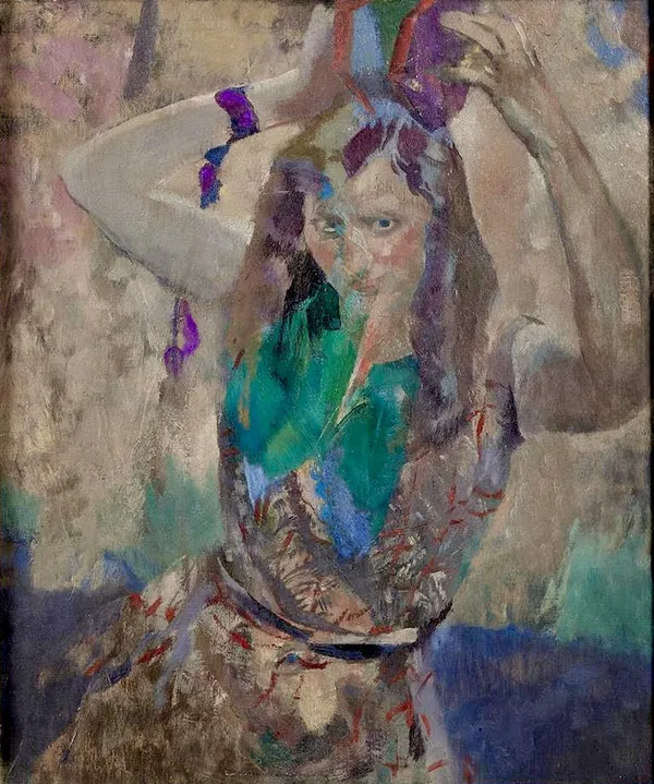 John Daniel Revel (1884-1967) - Portrait of Margaret Morris (1891-1980), 1930's