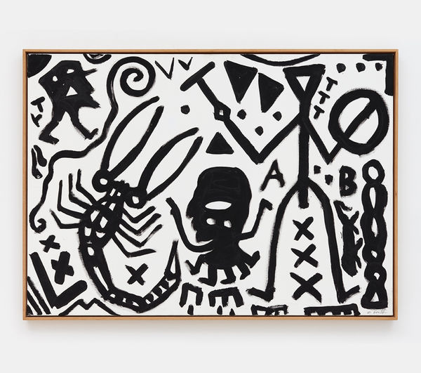 A.R. Penck Prototyp 1, 1989 Oil on canvas 39.5 x 55 x inches