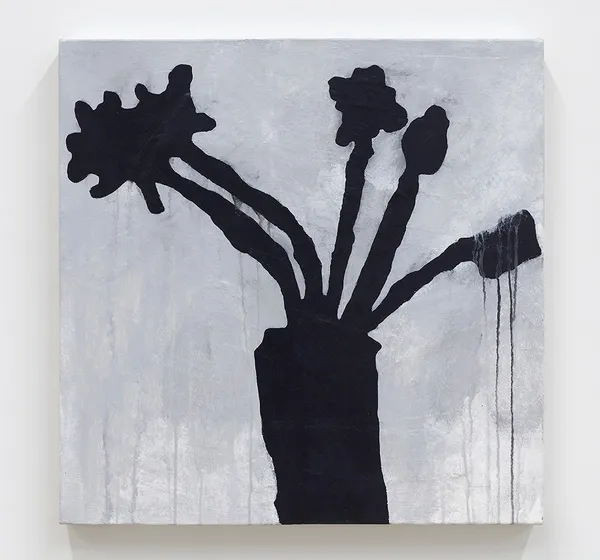 Donald Baechler, Black Flowers, 2018