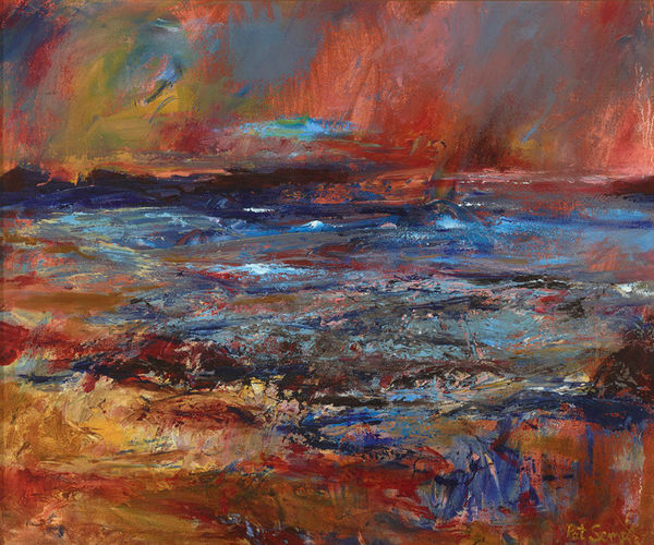 Pat Semple RSW, Red Seascape